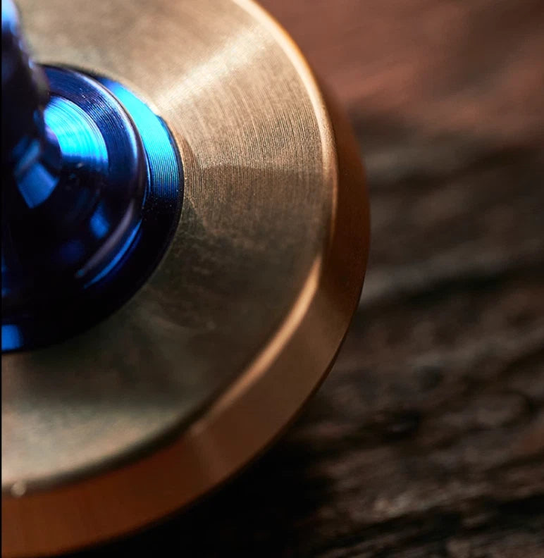 Titanium Brass Spinning Top EDC Toy Top Spinner Mental Stress Relief Fidget Toys 07FC0E-D4 - KOEEK