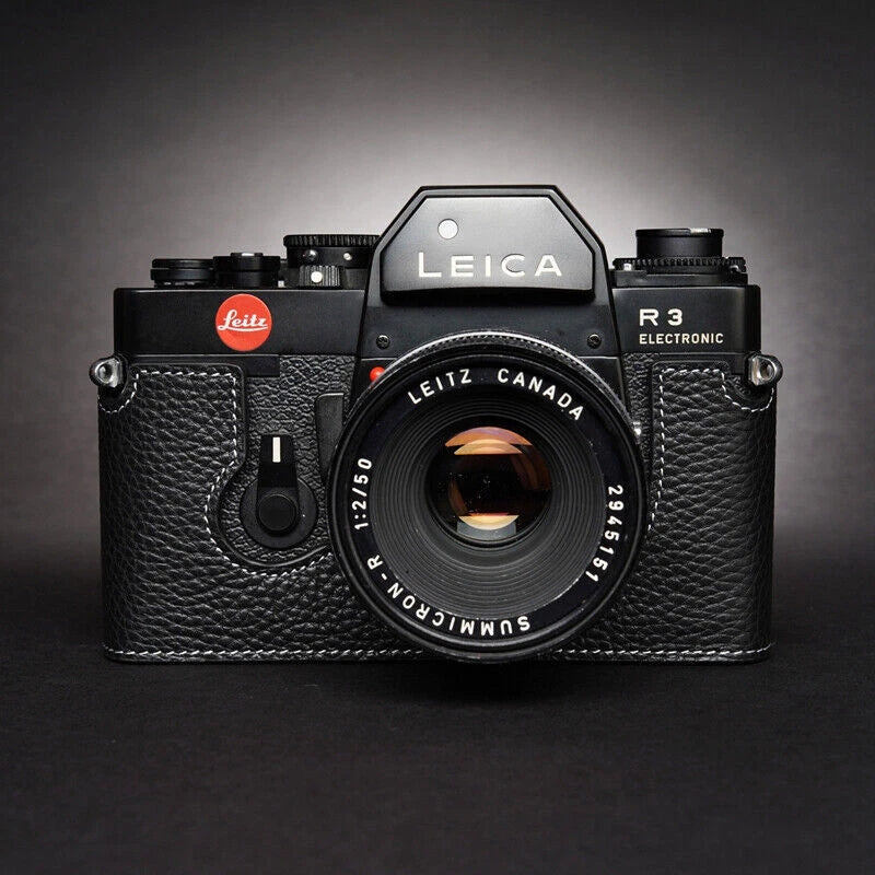 Leica R3 Camera Half Case Retro Cover Handmade  Leather Insert Case 07FC0E-D4 - KOEEK