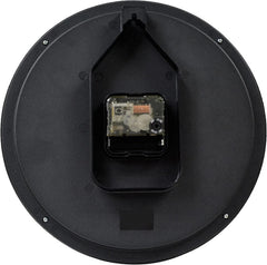 Wall Clock Silver-Tone Metallic Case Luminous Numerals 07FC0E-D4 - KOEEK