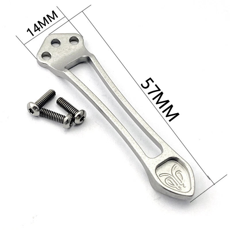 Titanium Back Clip Pocket Clip For Benchmade a 535 Bugout Folding Knife 07FC0E-D4 - KOEEK