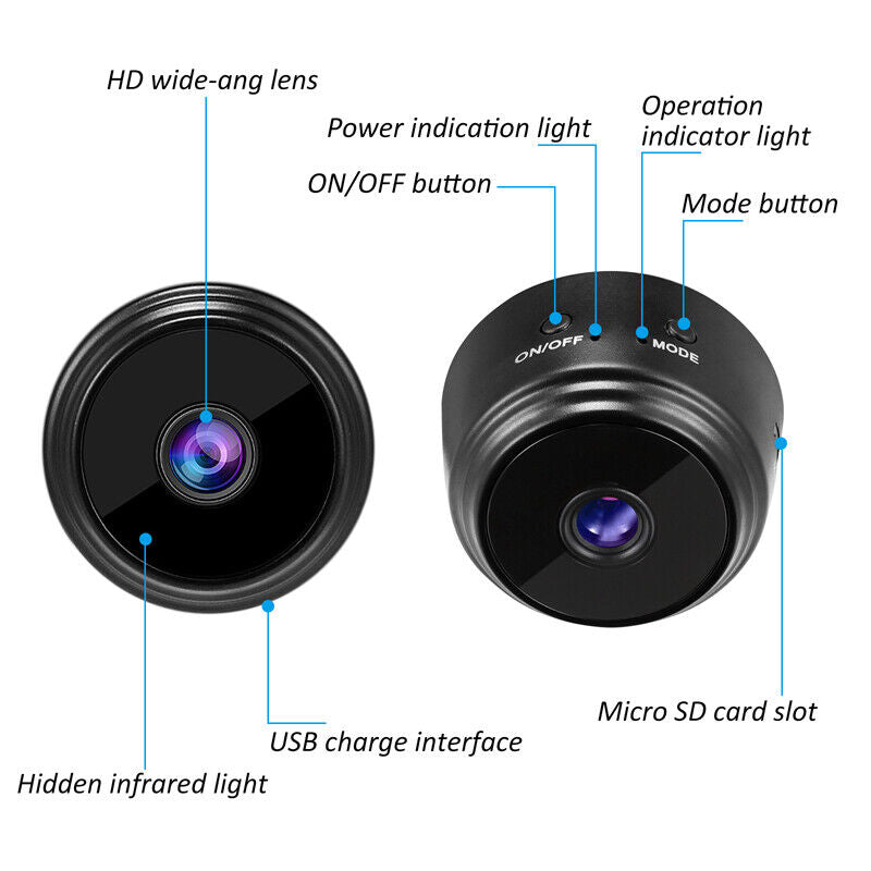 ny 1080P Camara De Seguridad WIFI Inalambrica Para Casa Exterior Con Audio og Video