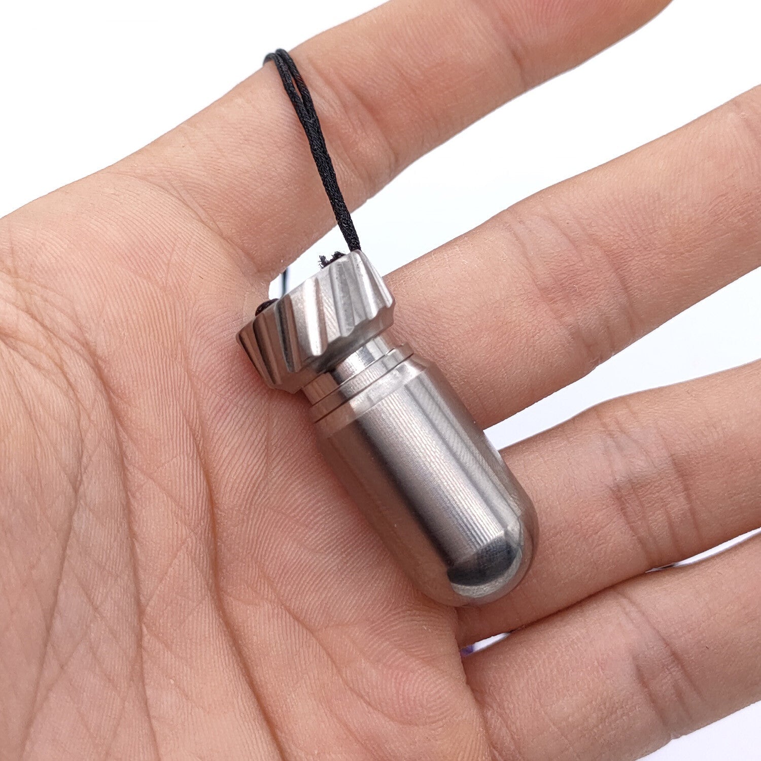 Titanium Waterproof Emergency Capsule Box Pill Case Keychain Pendant Bottle EDC 07FC0E-D4 - KOEEK