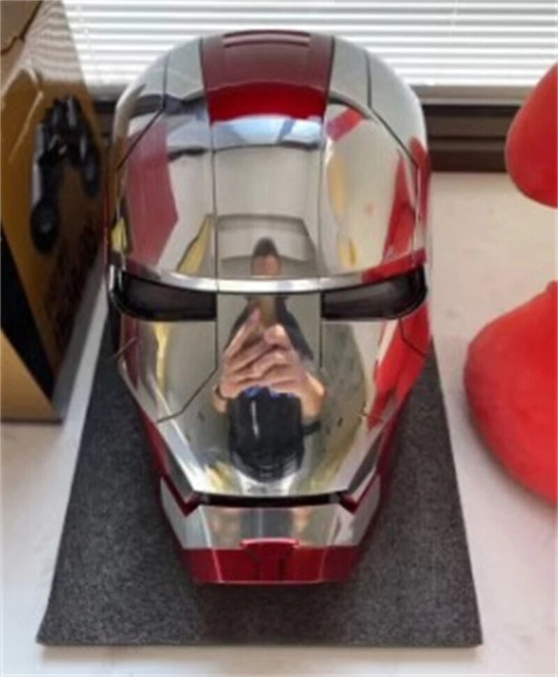 In Stock! Iron Man MK5 Wearable 1:1 Helmet Automatic Voice-Control Mask Cosplay 07FC0E-D4 - KOEEK
