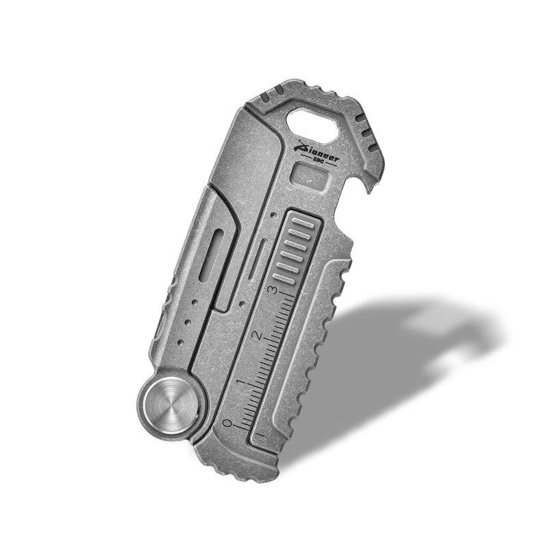 Titanium Alloy EDC Keychain Multi Tool Survival Gear 07FC0E-D4 - KOEEK