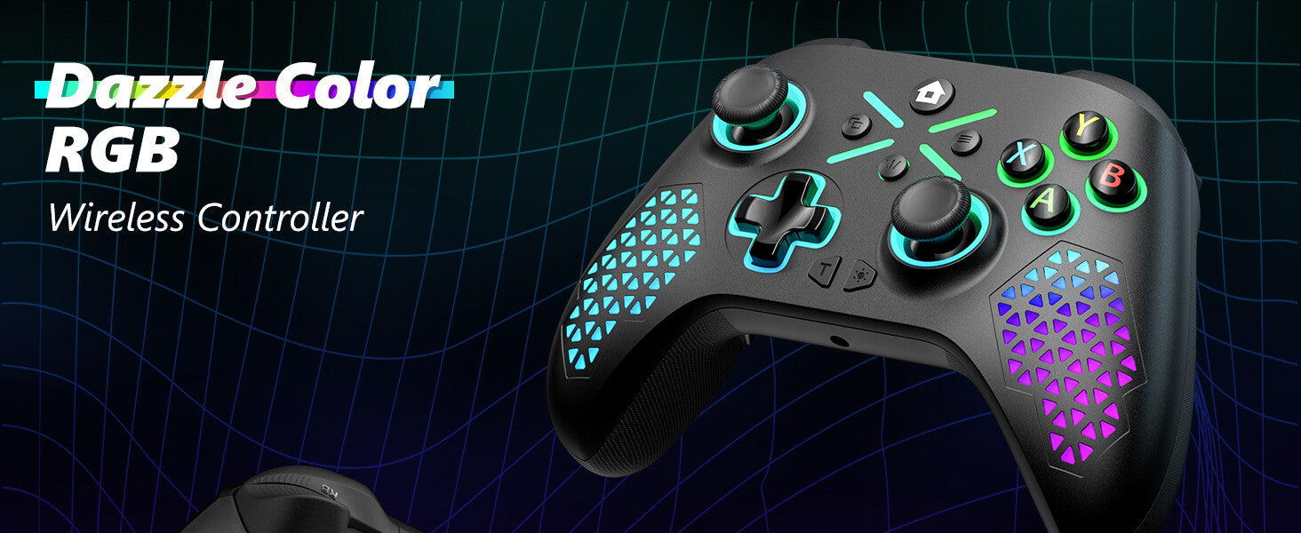 Wireless RGB Light Controller For Xbox Series X|S Xbox One, PC Christmas Gift 07FC0E-D4 - KOEEK