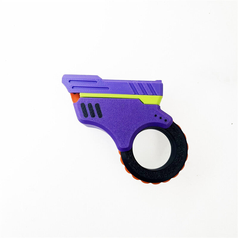 Zoom Gun Fidget Toys 3D Printed Azu Fidget Slider EDC Plastic Stress Relief Toy 07FC0E-D4 - KOEEK