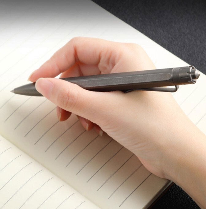 Titanium Pocket Ball Pen Office Signature Tactical Pen Student Stationery EDC 07FC0E-D4 - KOEEK