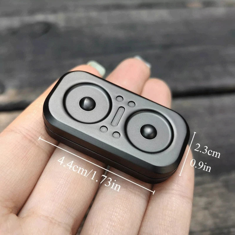 Owl Push Slider Fidget Slider Toy Adult Metal Fidget Toy Finger Push Spin Coins 07FC0E-D4 - KOEEK