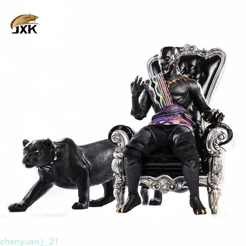 JXK 1/6 Black Leopard Black Panther Animal Figure Model Decor Model Collection 07FC0E-D4 - KOEEK