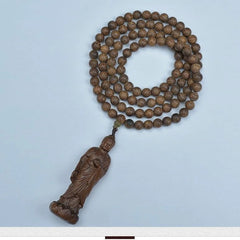 108 Beads Mala Necklace Multi Layer Buddhist Gift Agarwood Bracelet White Kyara 07FC0E-D4 - KOEEK