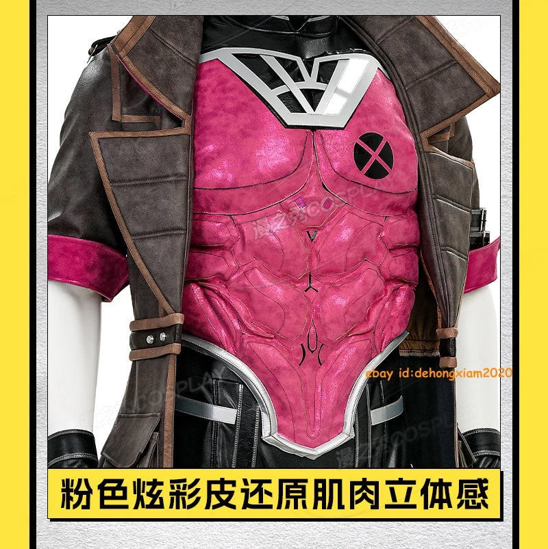Marvel Rivals Gambit Cosplay Costume Outfit Cos Full Set Halloween Party Dress 07FC0E-D4 - KOEEK