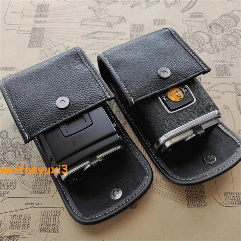 Leather Camera case Protector Bag For Hasselblad Film Back Waist Bag 9*9.5*5cm 07FC0E-D4 - KOEEK