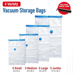 20-piece multifunctional vacuum storage bag, suitable for quilts and blankets 07FC0E-D4 - KOEEK
