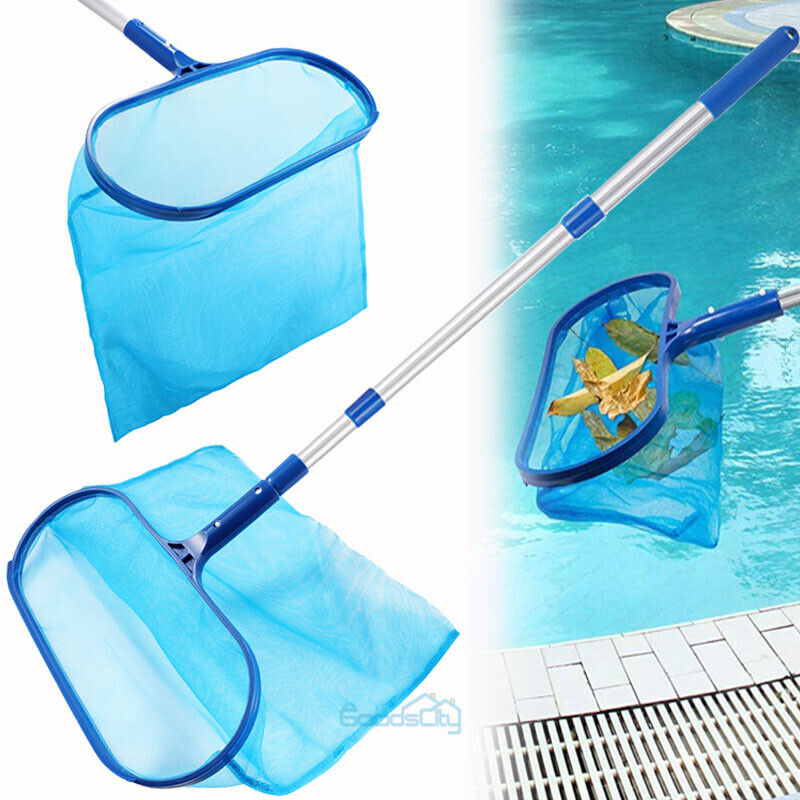 ny Heavy Duty Pool Skimmer Leaf Rake Net Scooper, Rengøring Svømmebassin, Fine Mesh