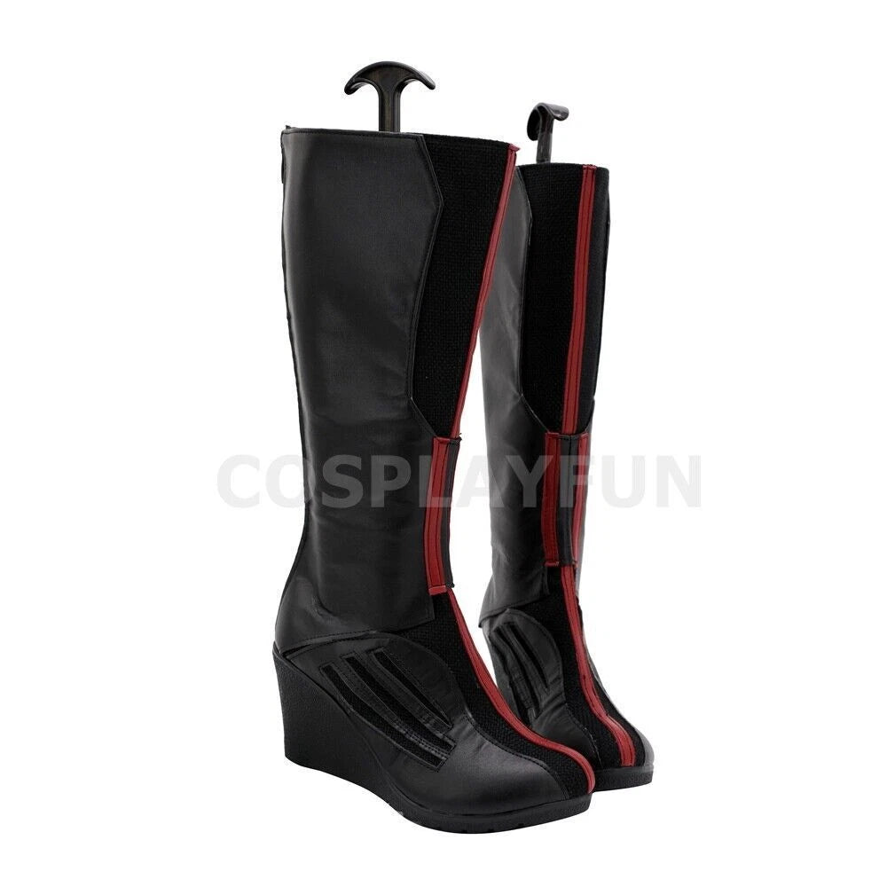 Wanda Vision Scarlet Witch Shoes Cosplay Wanda Maximoff Women Handmade Boots HANDMADE - KOEEK