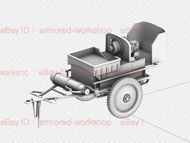 3D Printed 1/72  German Air Force Ground power supply vehicle Unpainted 07FC0E-D4 - KOEEK
