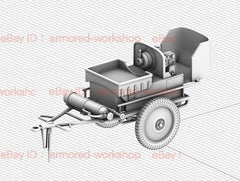 3D Printed 1/72  German Air Force Ground power supply vehicle Unpainted 07FC0E-D4 - KOEEK