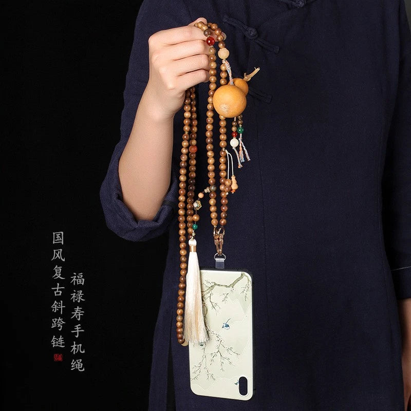 Gourd Chinese Style  Chinese Crossbody Phone Lanyard Anti Lost Phone Strap 07FC0E-D4 - KOEEK