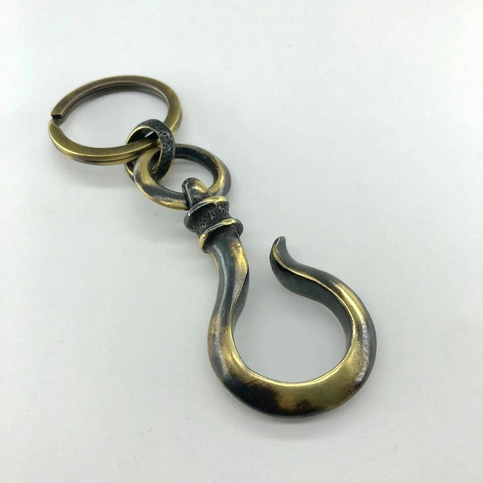 Brass Key Chain Key Ring Backpack Pendant Tool Outdoor Hanging Hook EDC C-8SB EDC - KOEEK