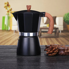 Coffee Espresso Maker Aluminum Stovetop Mocha Moka Percolator Pot Kettle 6 Cups 07FC0E-D4 - KOEEK