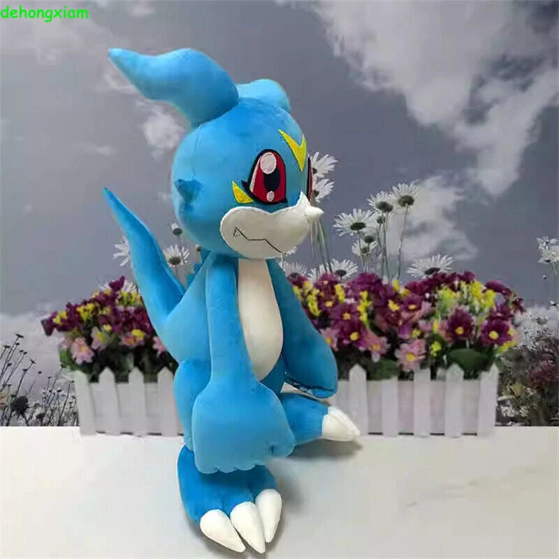 Digimon Digital Monster V-mon Blue Plush Doll Stuffed Toy Pillow Xmas Gift 50cm 07FC0E-D4 - KOEEK