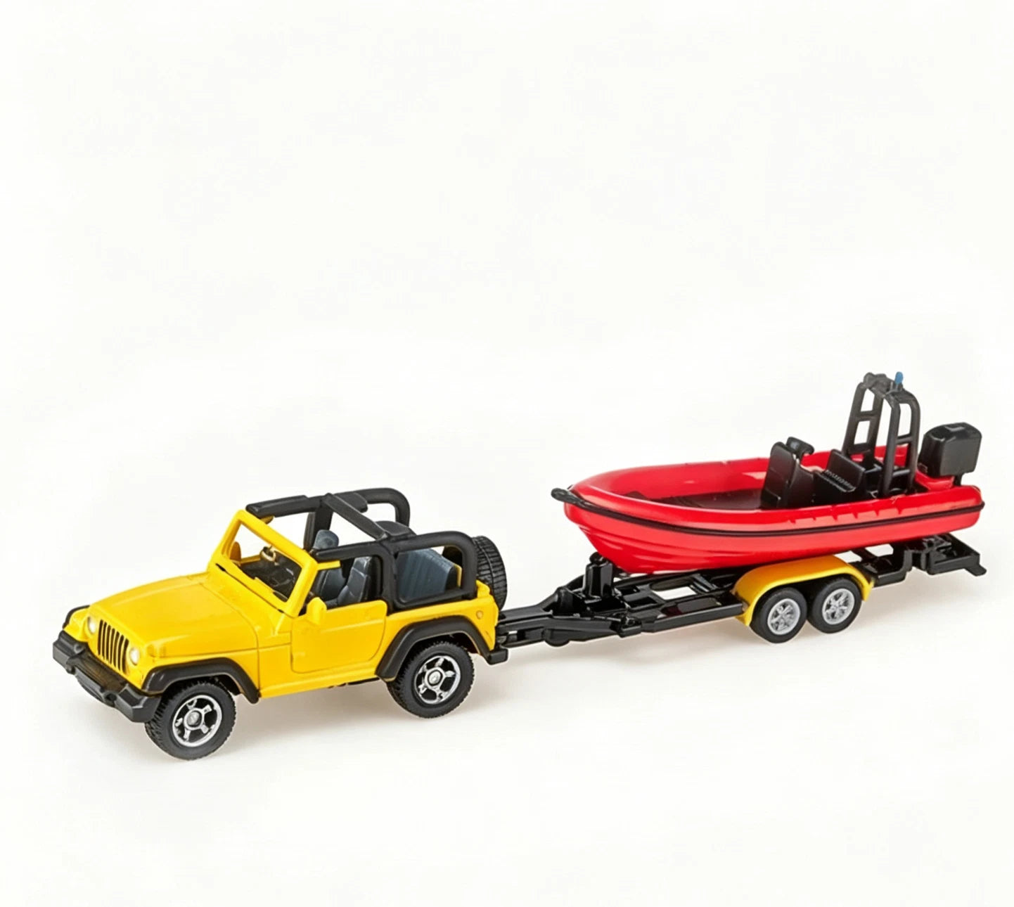 1/87 Removable Floating Boat Toy Siku Jeep Wrangler w Boat Trailer Diecast Model SIKU - KOEEK