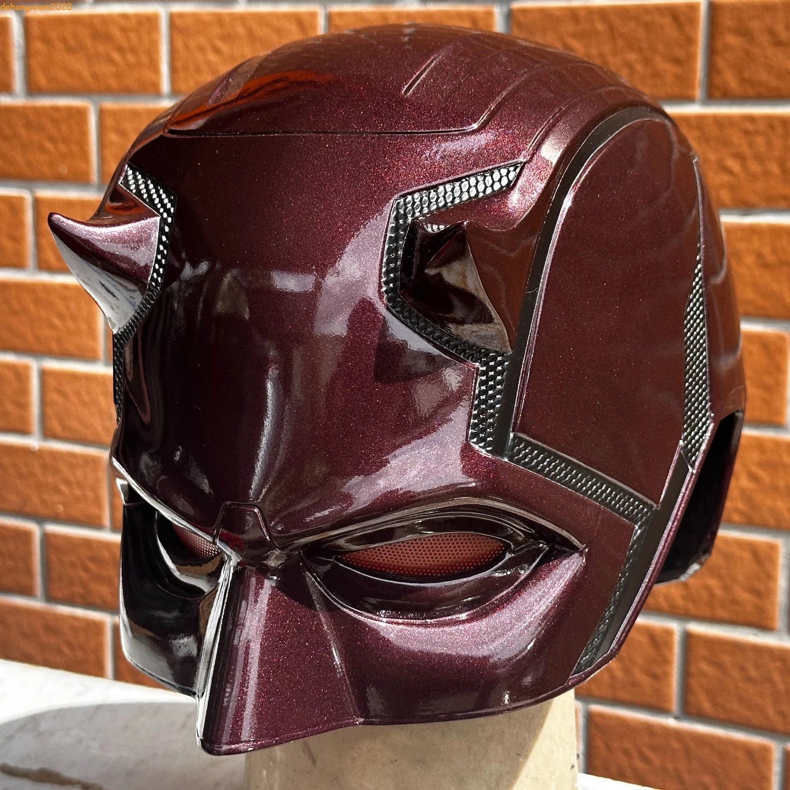 Daredevil Head Mask Matt Murdock Cosplay Half Face FRP Mask Prop Halloween Gift 07FC0E-D4 - KOEEK