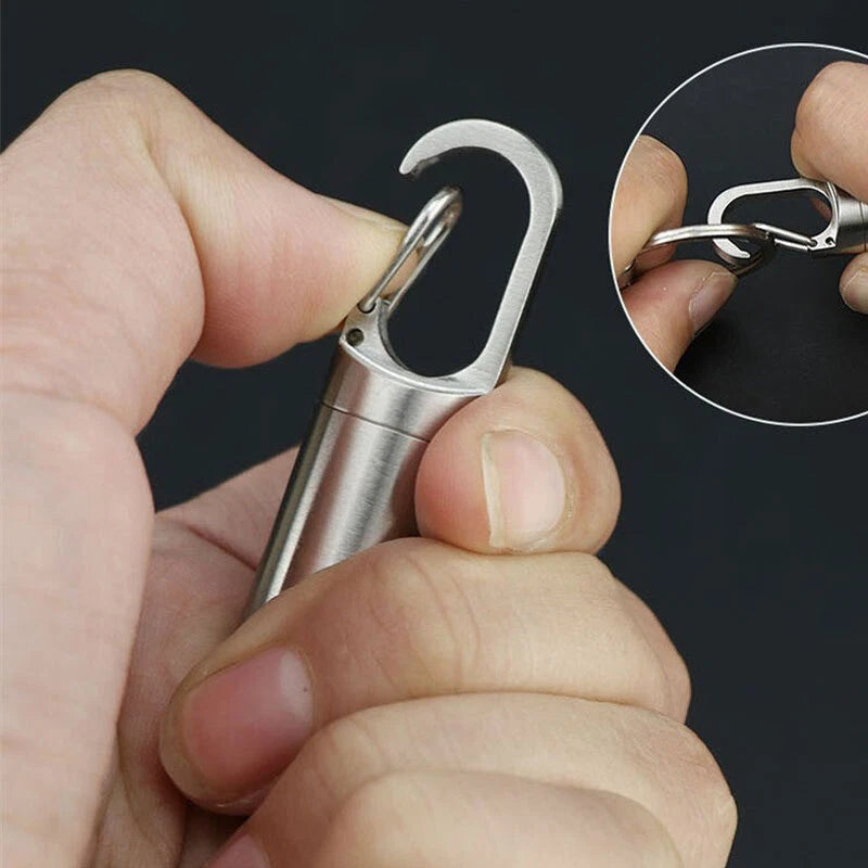 Outdoor Multilayer Waterproof Pill Case Key Chain Capsule Seal Container Box EDC 07FC0E-D4 - KOEEK