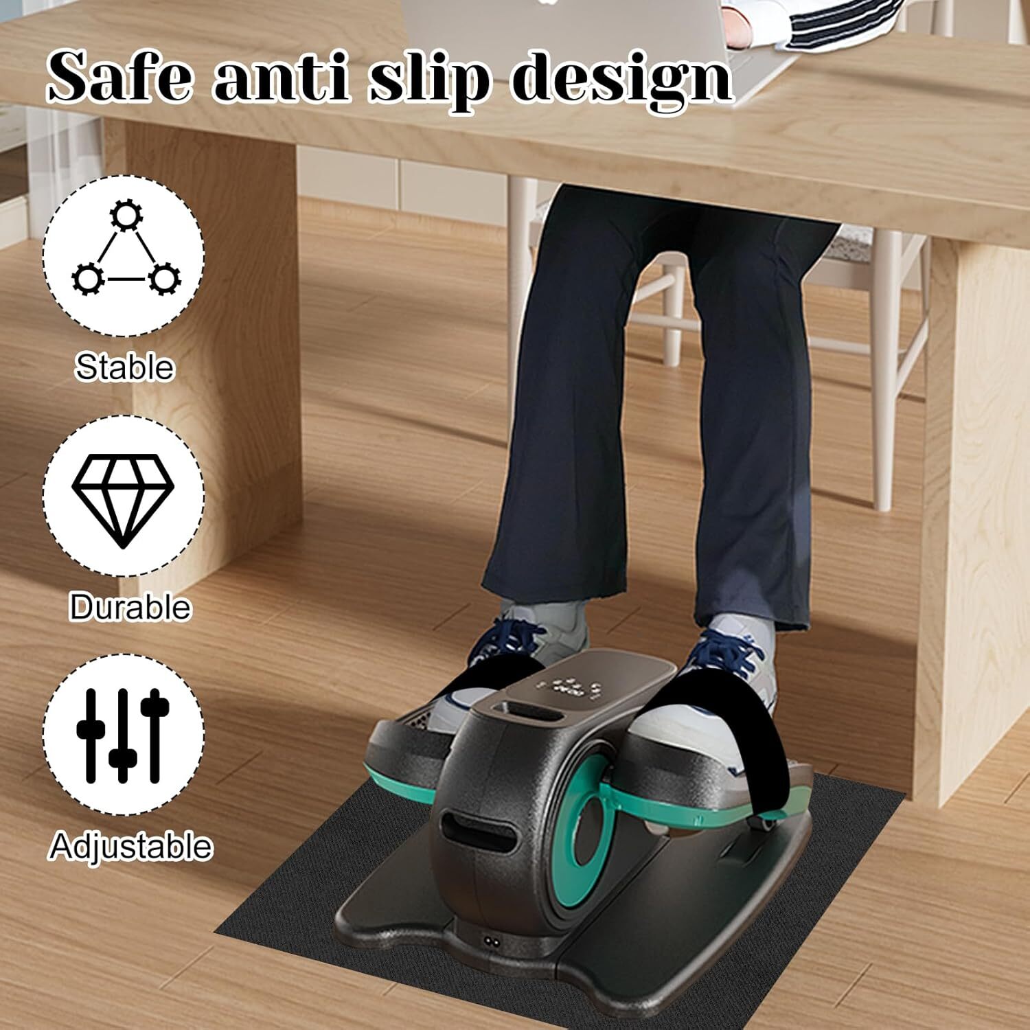 new Rainmae Ellipse Leg Exerciser Machine Non-Slip Medium, Gray(15.7*19.6 Inch) RAINMAE - KOEEK