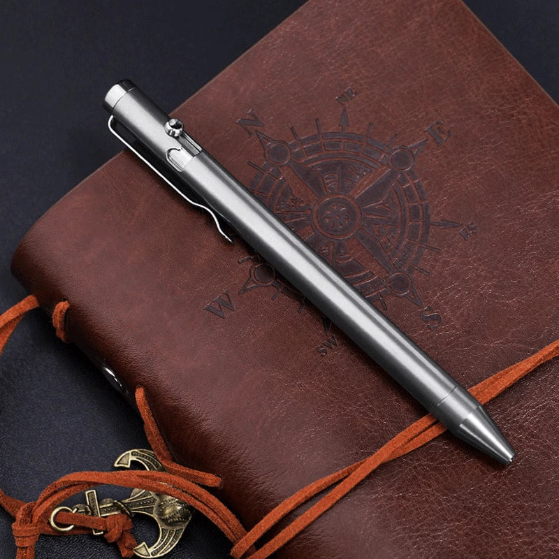 Pocket Titanium Alloy Ballpoint Pen Business Signature Pen Portable Outdoor EDC 07FC0E-D4 - KOEEK