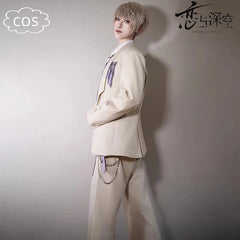 Love and Deepspace Xavier Cosplay Costume Suit Full Set Blazer Pants Shirt Tie 07FC0E-D4 - KOEEK