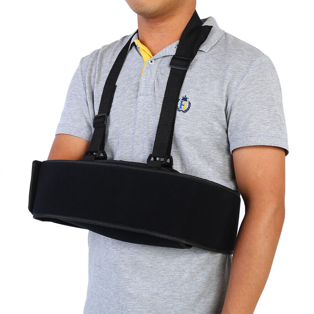 new Arm Sling Shoulder Immobilizer Arm Brace Wrist Fracture Fixation Strap HGF koeek - KOEEK