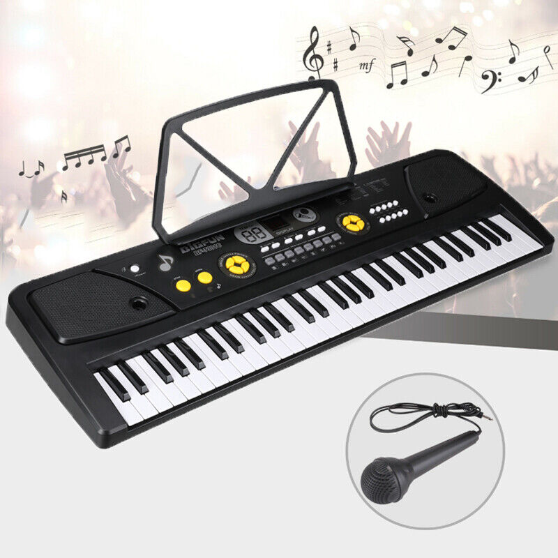 nytt Smart Digital Piano Keyboard 61 Key - Bærbart elektronisk instrument med mikrofon