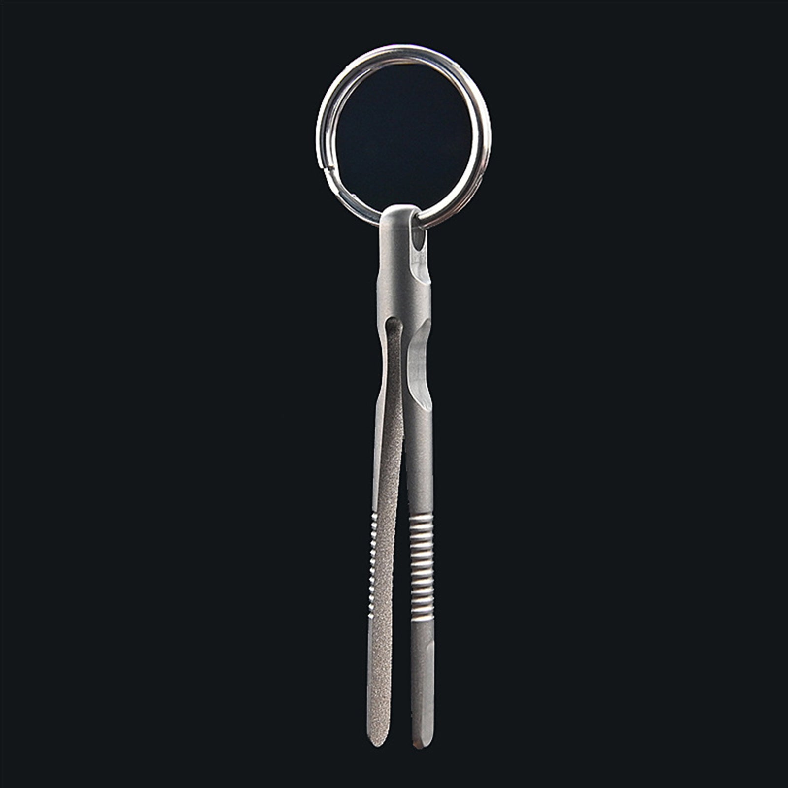 2x Titanium Tweezers Pocket Mini keychain Outdoor Lightweight Clamping EDC Tool 07FC0E-D4 - KOEEK
