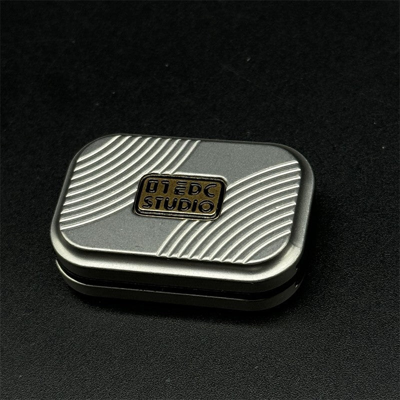 Silver Simple Fidget Slider Stainless Steel EDC Three-layer Fidget Haptic Toys 07FC0E-D4 - KOEEK