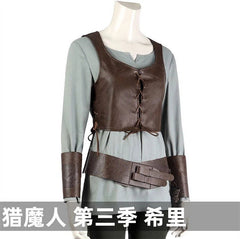 The Witcher 3：Wild Hunt Cirilla Fiona Elen Riannon Cosplay Costume Full Set Suit 07FC0E-D4 - KOEEK