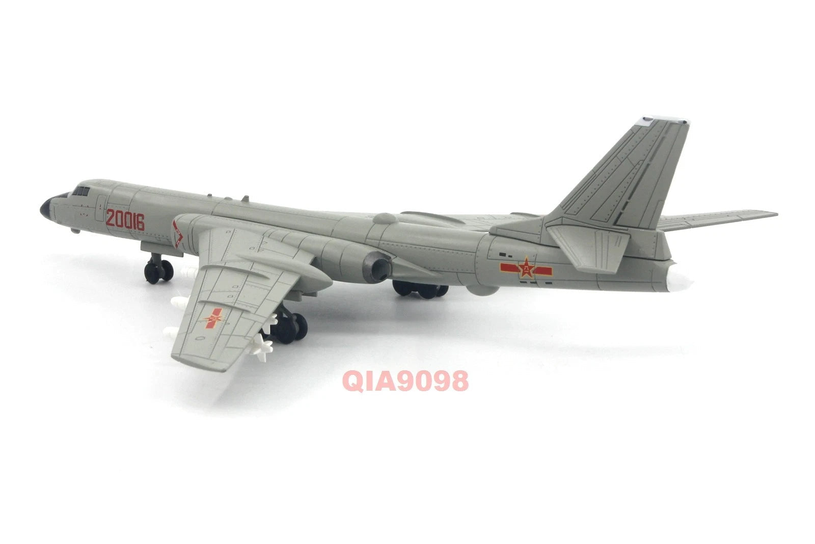 1/144 Scale Chinese Air Force H-6K Bomber Aircraft Diecast Metal Gray Model 07FC0E-D4 - KOEEK