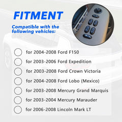 new Driver Side Master Power Window Switch 5L1Z14529AA for Ford F150 2004 2005... 07FC0E-D4 - KOEEK