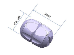 TitaniumAlloy Removable Knife Lanyard Bead Parachute Pendant EDC DIY Keychain 07FC0E-D4 - KOEEK