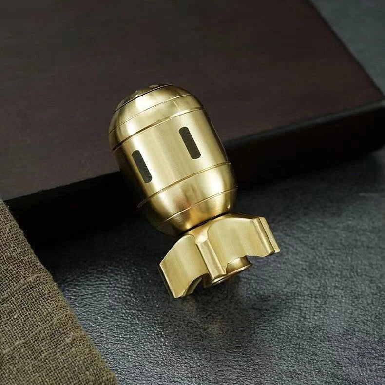 Brass Finger Spinner Hand Fidget Spinners Roler Haptic Bomb Home Decor Desk Toy 07FC0E-D4 - KOEEK