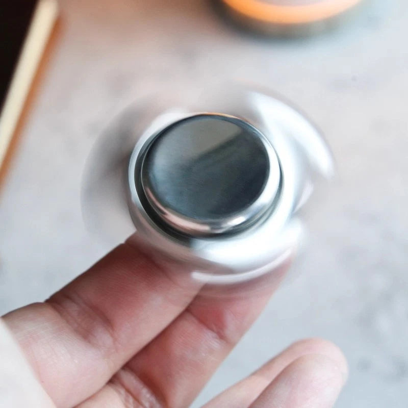 EDC Hand Spinner Adult Fidget Toys Stainless Steel Triangle Fidget Spinner 07FC0E-D4 - KOEEK