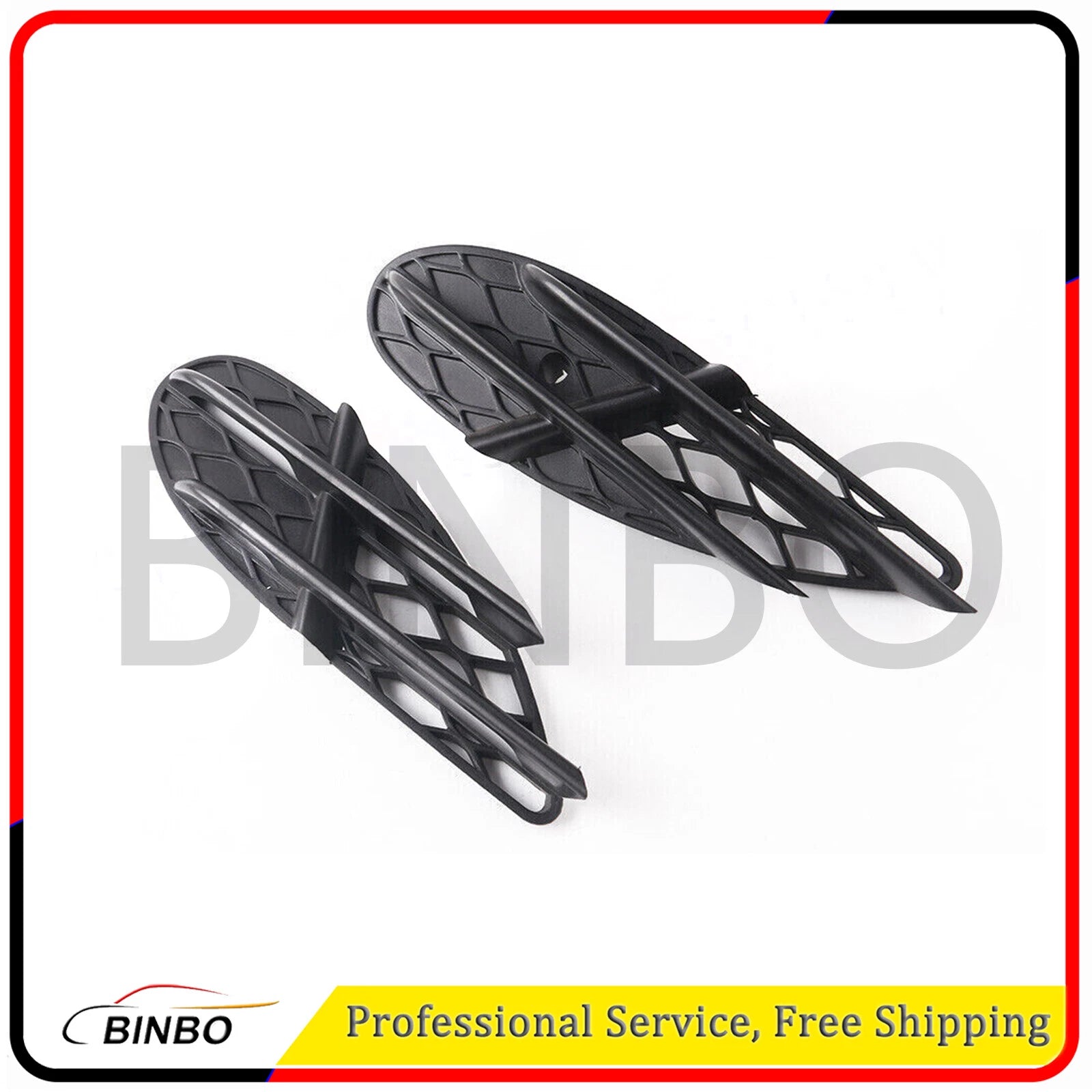 Front Bumper Lower Side Grille Grill Cover for Mercedes S-Class W220 2003-2006 07FC0E-D4 - KOEEK