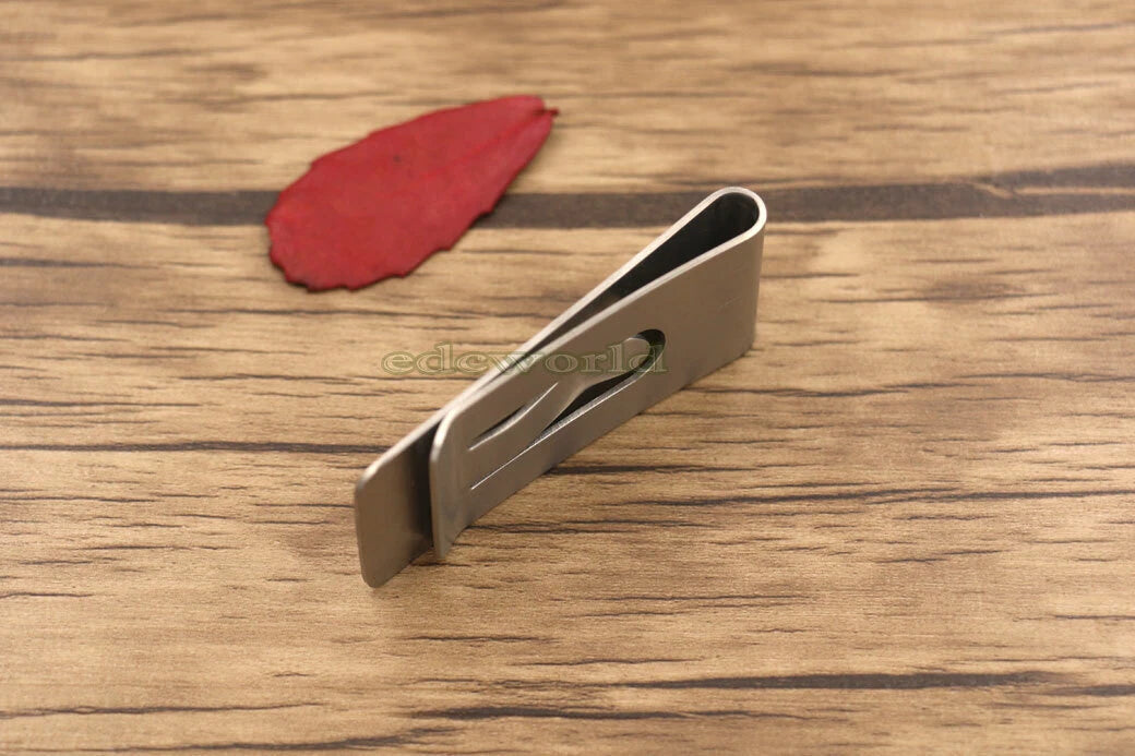 EDC Tiremet Titanium Ti Money Clip Wallet Credit Card Double point Clip Holder TIREMET - KOEEK