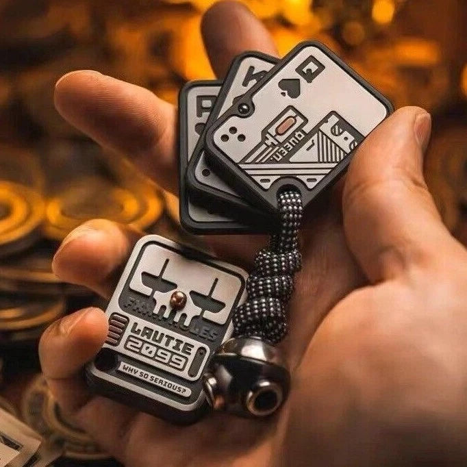 Poker Card LAUTIE 3.0 AAA AKQ Fidget Slider Zirconium EDC Stress Relief Toy Gift 07FC0E-D4 - KOEEK