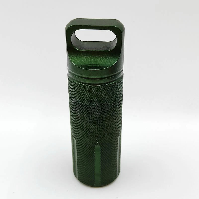 Survival EDC Waterproof Pill Box Case Capsule Seal Bottle Container Bottle Gifts 07FC0E-D4 - KOEEK