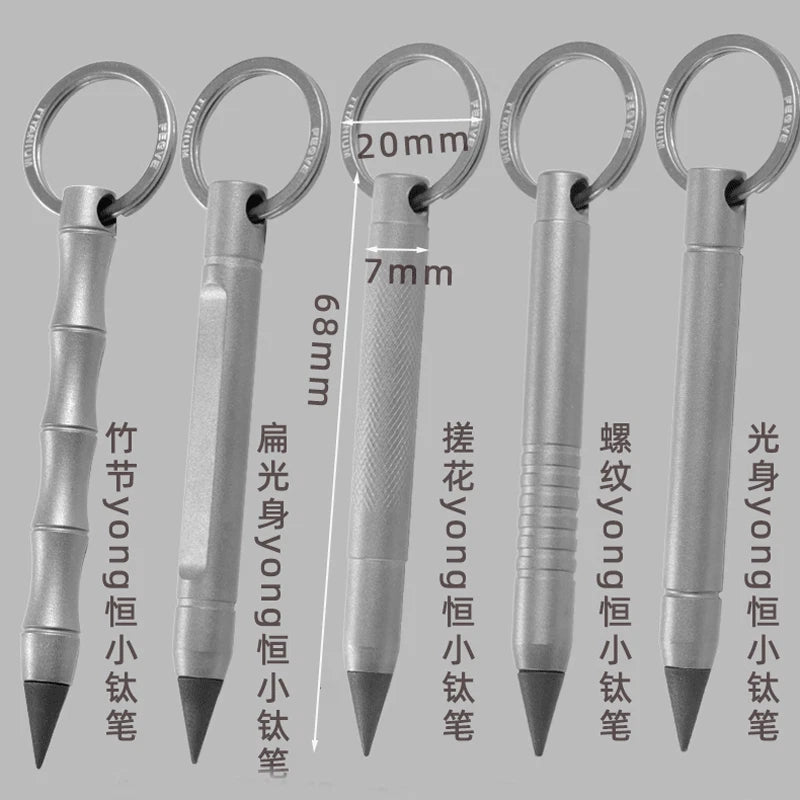 Mini EDC Titanium Alloy Pencil With Collection Writing Portable Outdoor Tool 07FC0E-D4 - KOEEK