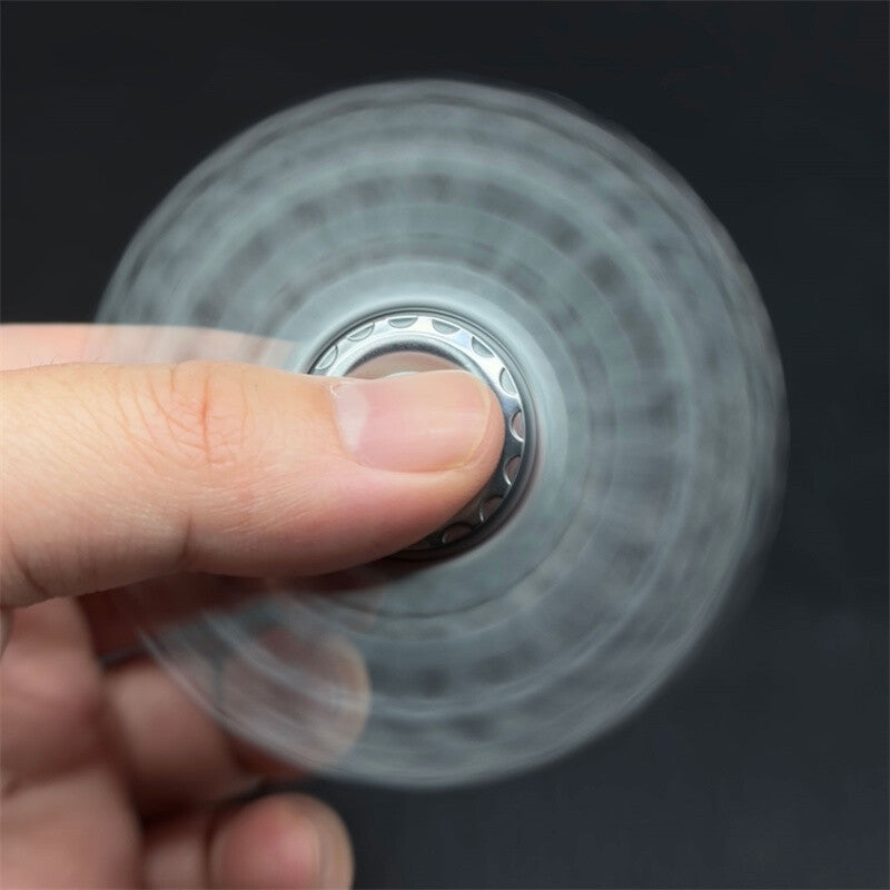 Three Leaf Gear Metal Fidget Spinner Adult EDC Fidget Toys ADHD Hand Spinner Toy 07FC0E-D4 - KOEEK