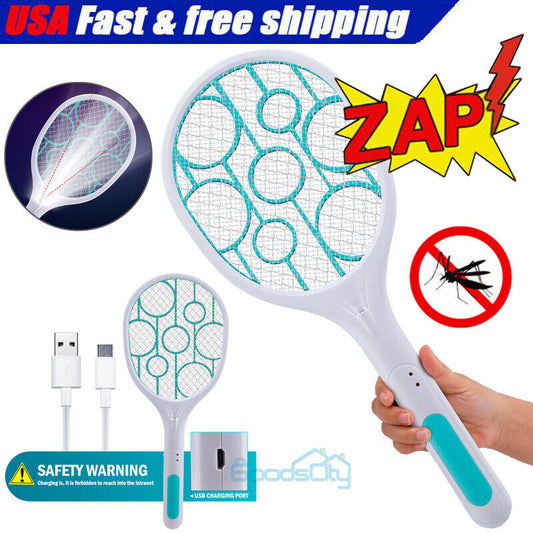 ny Raqueta Bug Insect Zapper Para Mata Mosquitos Electrica Oppladbare De Insectos