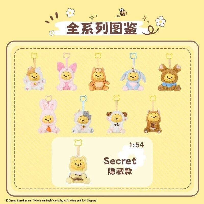 MINISO Winnie The Pooh Naughty Party Plush Vinyl Toy Blind Box Figure Confirmed MINISO - KOEEK