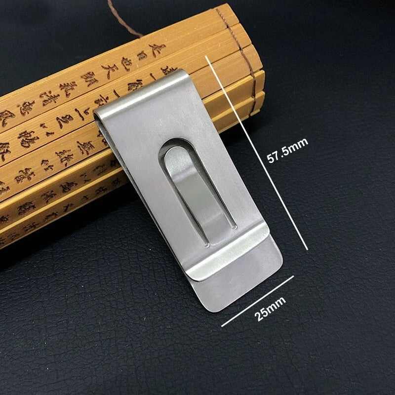 EDC Tiremet Titanium Ti Money Clip Wallet Credit Card Double point Clip Holder TIREMET - KOEEK